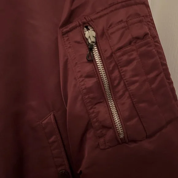 Women’s rag & bone Burgundy Bomber - Picture 3 of 5